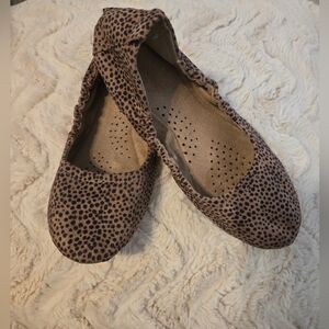 Leopard Print Ballet Slippers